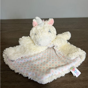 Unicorn Pink Lovey Mini Baby Security Blanket Plush‎ EBBA by Aurora
